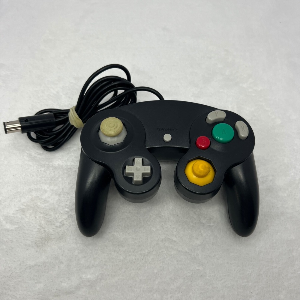 Aftermarket GameCube Controller Wired Unbranded Gamepad Kids Black Gaming  Video